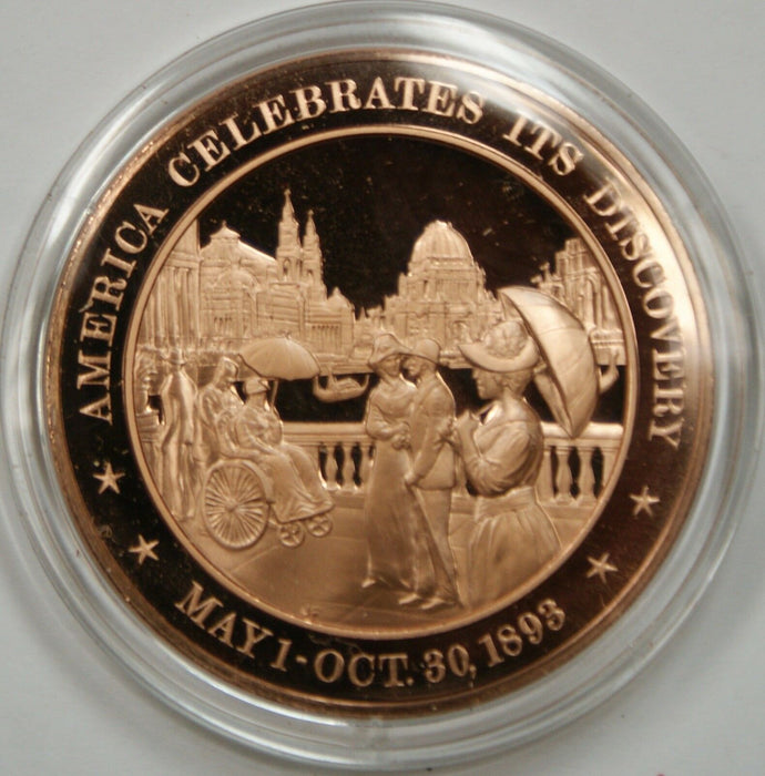 Bronze Proof Medal America Celebrates its Discovery May 1-October 30 1893