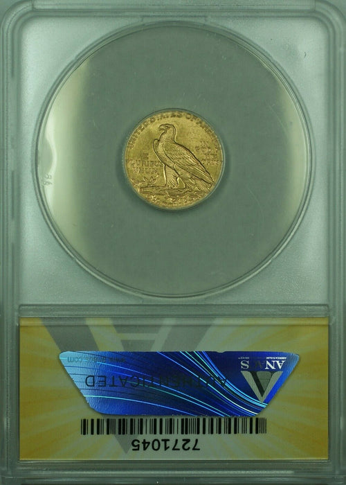 1925-D Indian Head Quarter Eagle $2.50 Gold Coin ANACS MS-63
