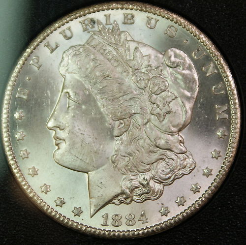 1884-CC GSA Morgan Dollar, NGC MS-65 Toned w/ Box & COA DGH