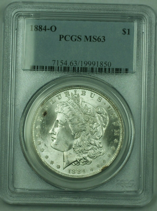 1884-O Morgan Silver Dollar $1 PCGS MS-63 Looks Undergraded (31) B