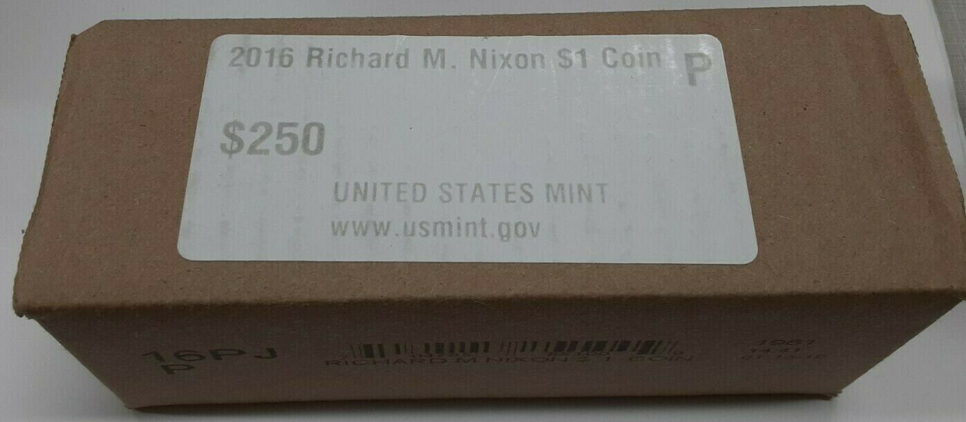 2016-P Richard Nixon Presidential Dollar Sealed Box of 250 BU 1$ Coins