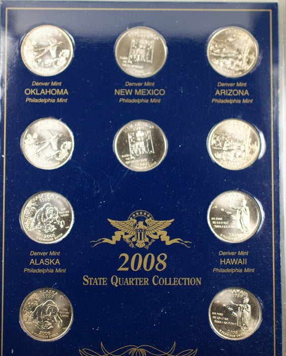 2007 P & D United States Quarter Collection Brilliant Uncirculated 10 Coins