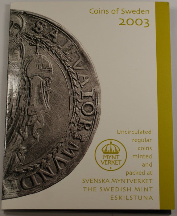 2003 Swedish Mint Set 4 BU Coins with a Mint Token
