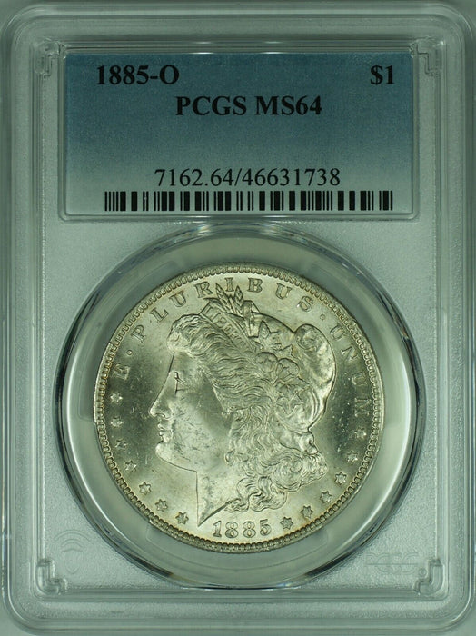 1885-O Morgan Silver Dollar Coin  PCGS MS-64   (34)