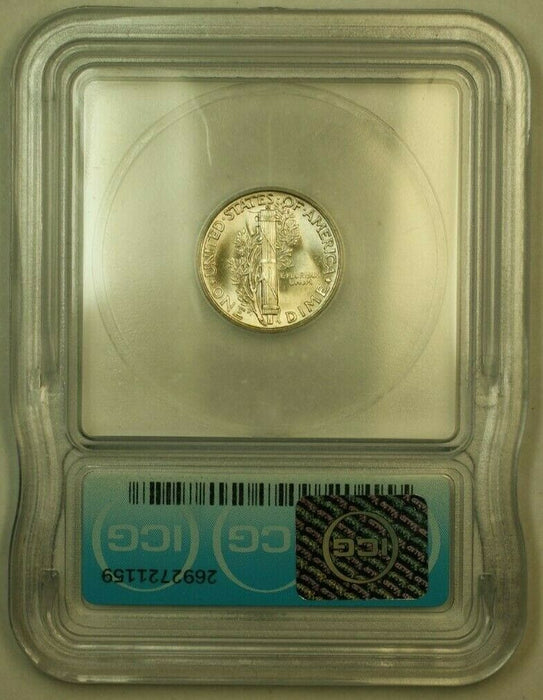 1945 Silver Mercury Dime 10c Coin ICG MS-65 HH