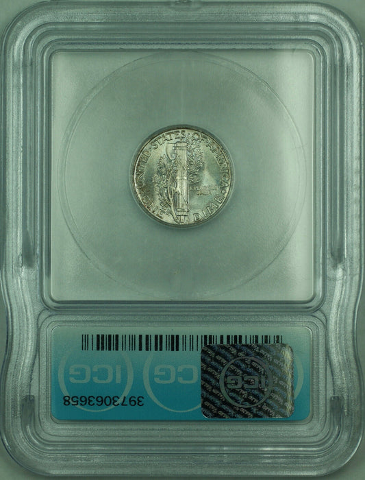 1941 Mercury Silver Dime 10c Coin ICG MS-65 Toned (K)