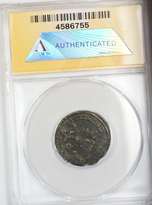 379-395 AD Roman Theodosius I Antioch Mint Bronze Ancient Coin AE 23 ANACS VF 25