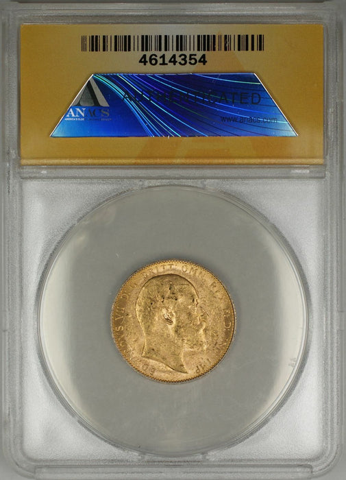 1909-P Australia Sovereign Gold Coin ANACS MS-61 (N AMT)