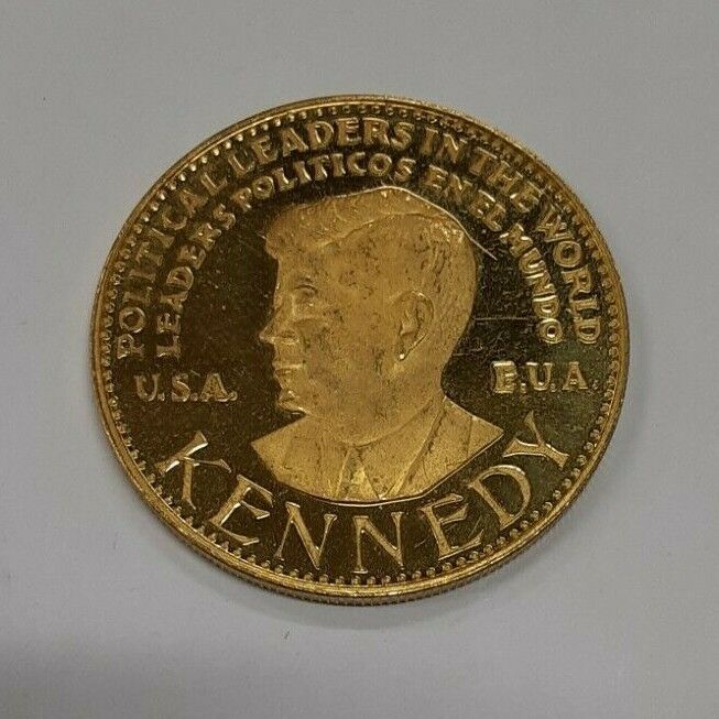 15 Gram .900 Fine Gold Political Leadership Medal - John Kennedy   (MK)