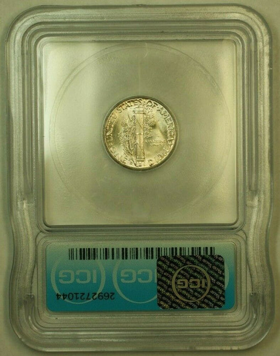 1945-D Silver Mercury Dime 10c Coin ICG MS-65 E