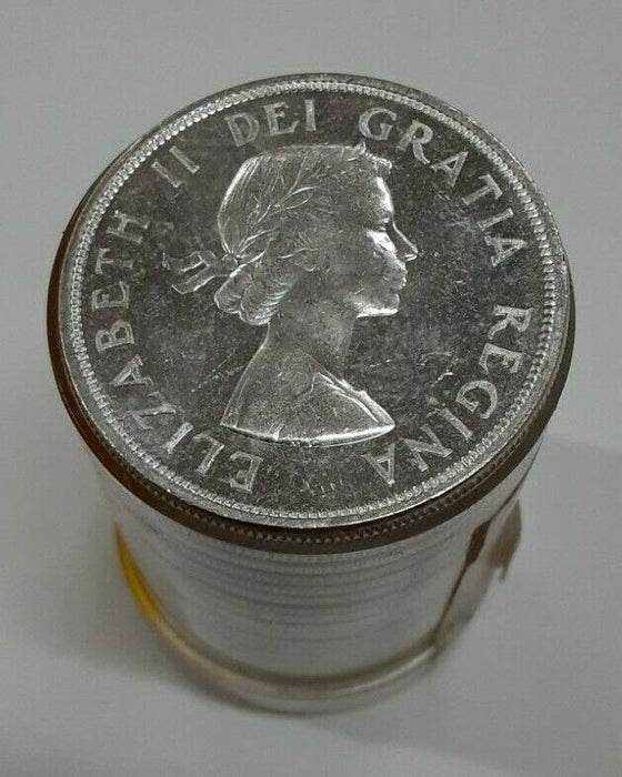 1961 Canada BU Roll Of 80% Silver Dollars 20 Coins Total