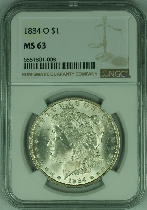 1884-O $1 Morgan Silver Dollar Coin NGC MS-63  (21A)