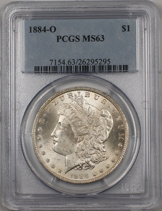 1884-O Morgan Silver Dollar $1 PCGS MS-63 Better Coin (BR-16 C)