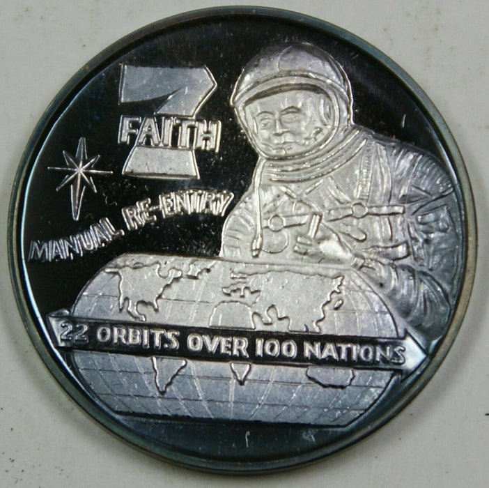 Faith 7 Commemorative Silver Medal, Honoring History of America's Men in Space