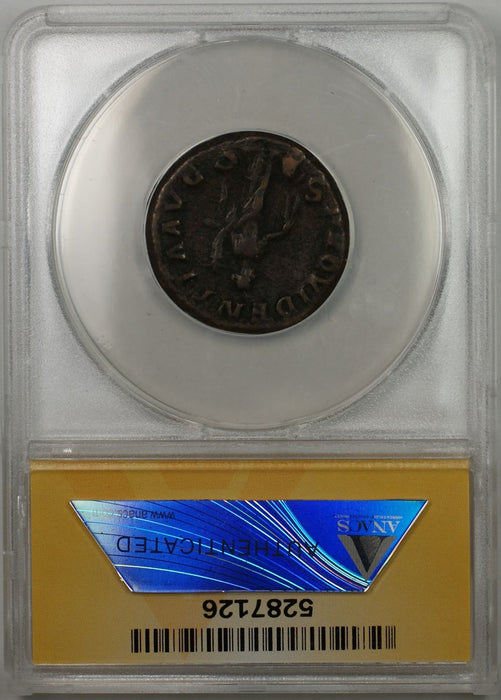 232 AD Severus Alexander, AD 222-235 AE AS, Rome Mint Coin ANACS F 15 (AMT)