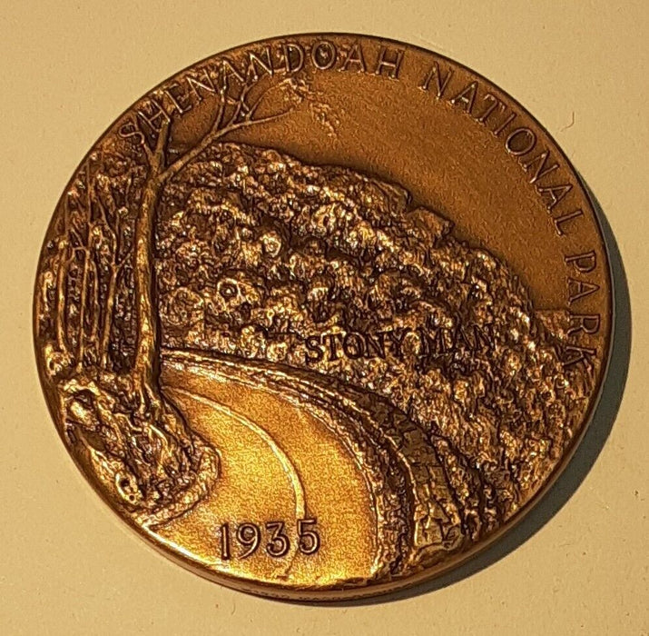 1972 Shenandoah - National Park Centennial Small Size (38mm) Bronze Medal