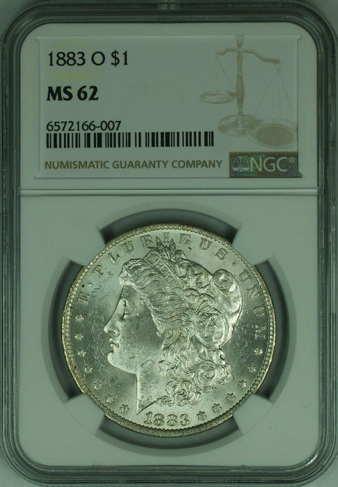 1883-O Morgan Silver Dollar $1 NGC MS-62   (46)