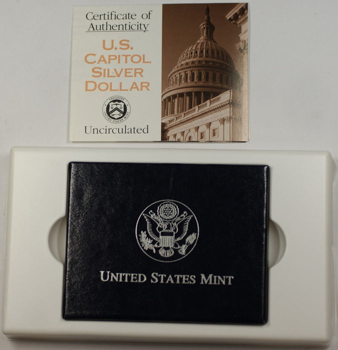 1994 US Capital Bicentennial UNC Silver Dollar Commemorative Coin as Issued DGH