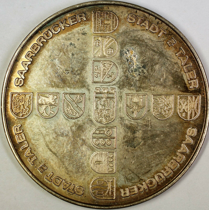 1975 Gem Proof Ludwigskirche German Taler Silver Medal Nicely Toned