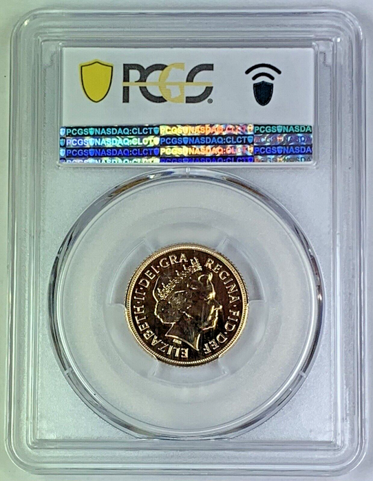 2013 Great Britain Gold Sovereign Coin PCGS MS 70, S-SC7 St. George (AN)