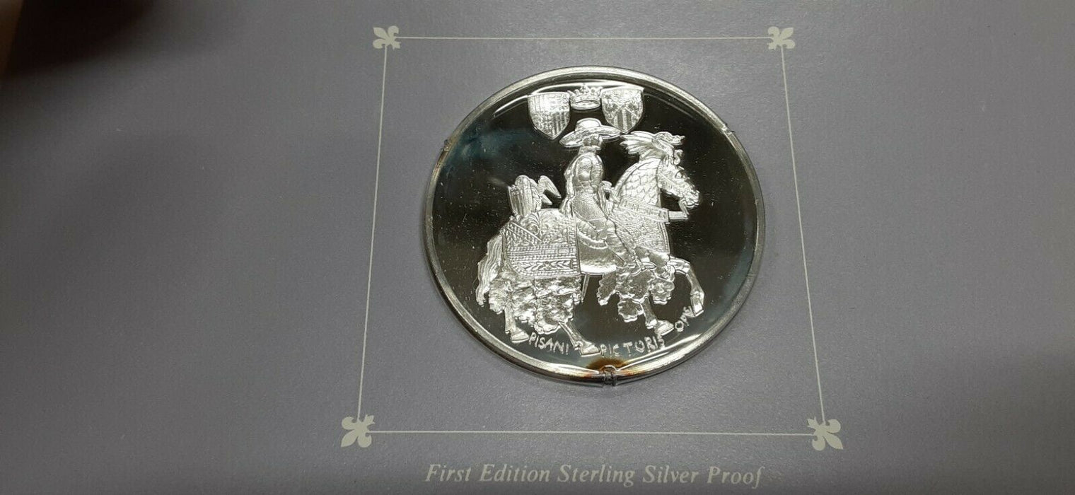 Franklin Mint Treasures of The Louvre .925 Silver Medal- Study for a Medal