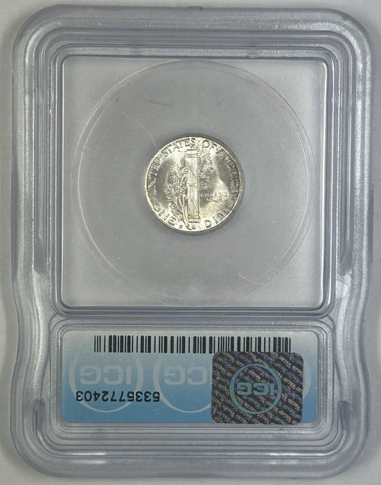 1944-S Mercury Silver Dime 10c Coin ICG MS 66+ (Near FB) (54)