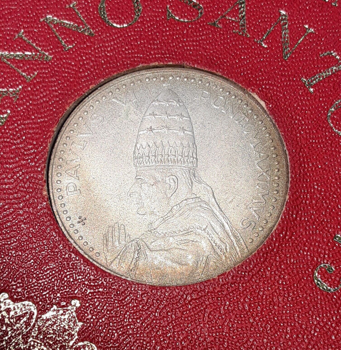 1975 Pope Paul VI Vatican Commemorative Souvenir Medal in Original Card