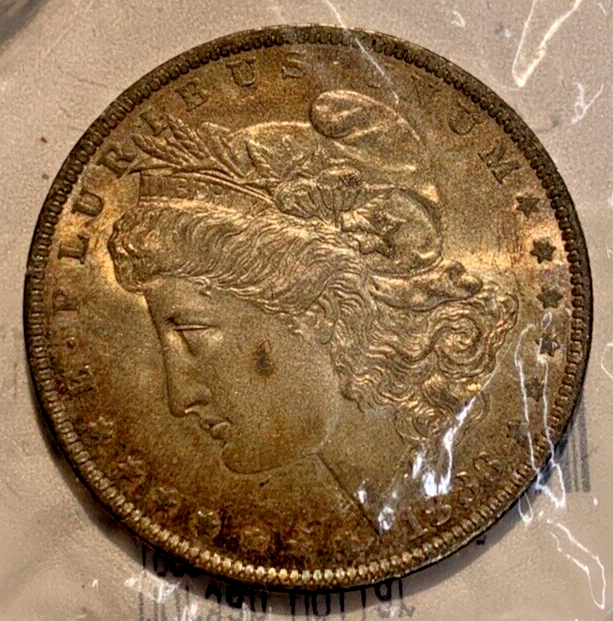 1883-O Morgan Silver Dollar Toned XF/EF + Littleton Coin