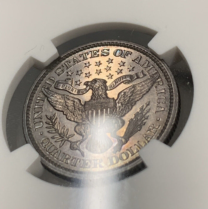 1894 Proof Barber Silver Quarter .25 Toned NGC PR 64 (Looks Better)