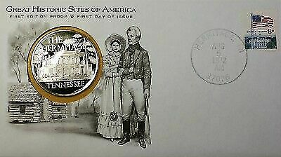 1972 The Hermitage Great Historic Sites Medal Proof Silver First Day Cover