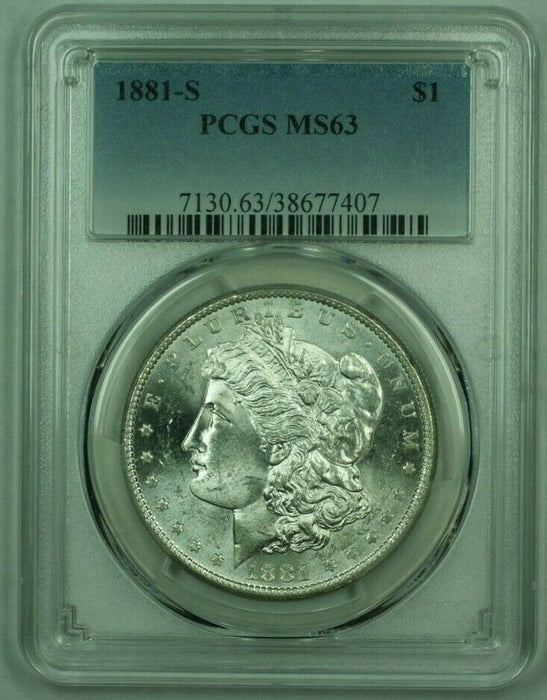 1881-S Morgan Silver Dollar S$1 PCGS MS-63 A (Undergraded) (25)