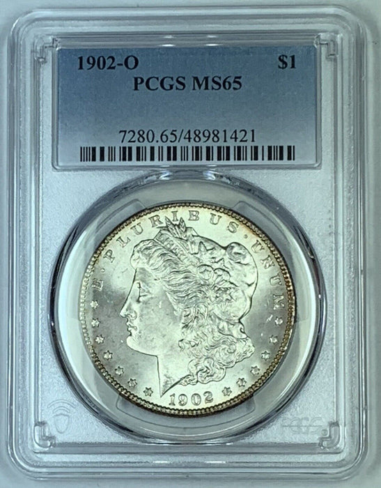 1902-O Morgan Silver $1 Dollar Coin PCGS MS 65 (9)