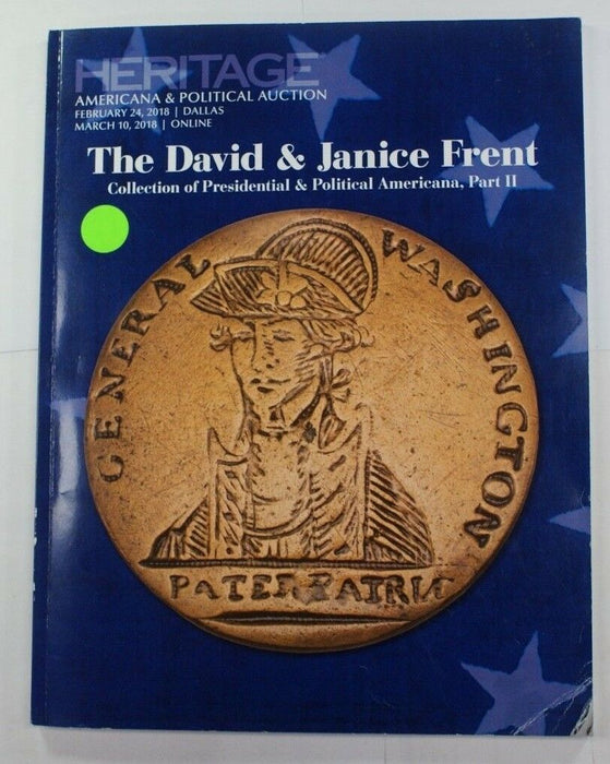 Feb 24 Dallas Mar. 10 Online 2018 David & Janice Frent Heritage Catalog A178