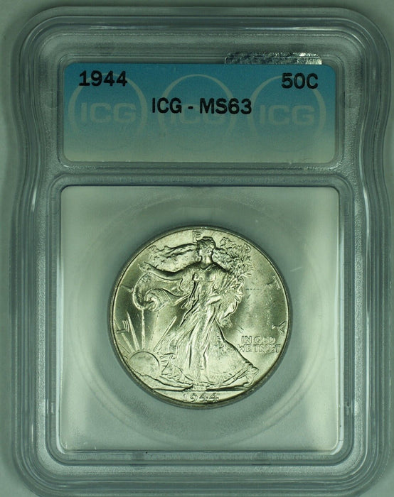 1944 Walking Liberty Half Dollar 50C ICG MS 63 (50) A