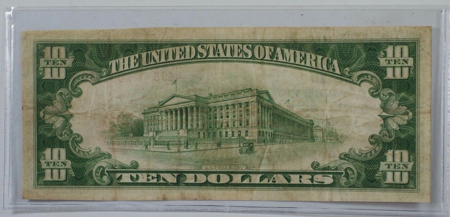 1929 $10 National Currency Bank Note- Gaithersburg, MD Type 2 CH#4608 WHW