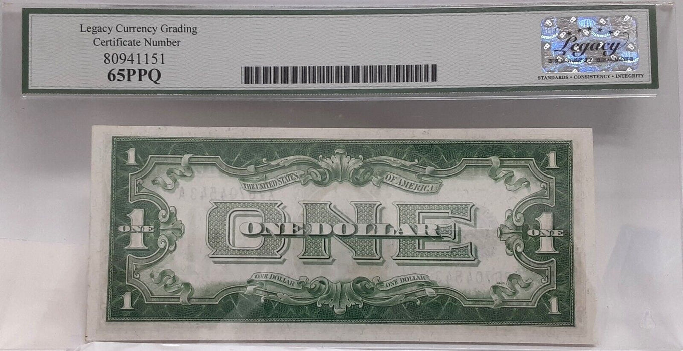 1928-A $1 Silver Certificate FR# 1601 X-A Block Legacy Gem New 65PPQ   A