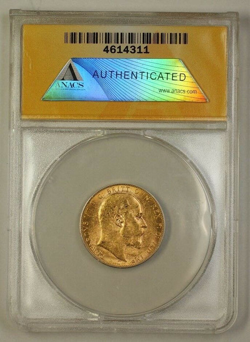 1909-P Australia Sovereign Gold Coin ANACS MS-61 (Q AMT)