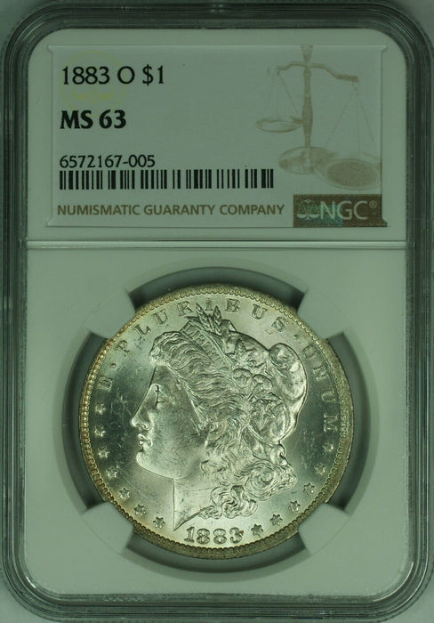 1883-O Morgan Silver Dollar $1 NGC MS-63   (46)