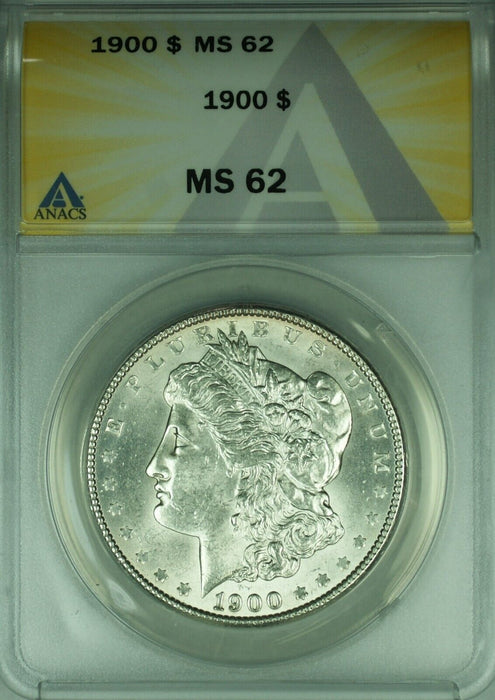 1900 Morgan Silver Dollar $1 Coin ANACS MS-62  (45D)