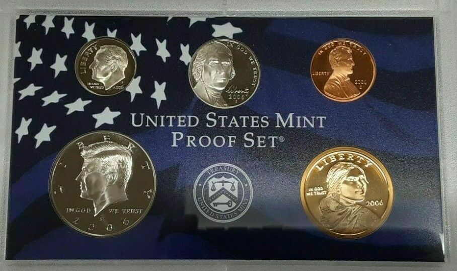 2006-S US Mint Clad Proof Set 10 Gem Coins In OGP w/Box & COA