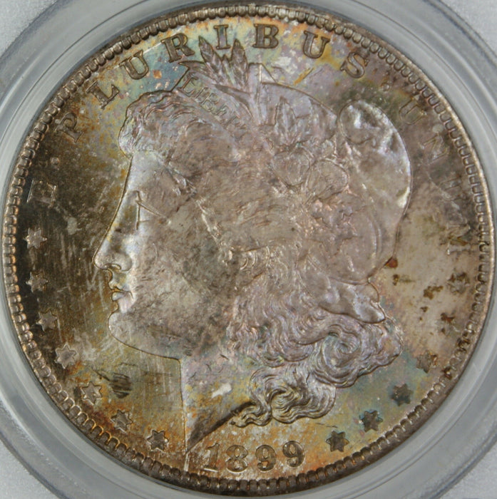 1899-O Morgan Silver Dollar, PCGS MS-63, Beautiful Toning