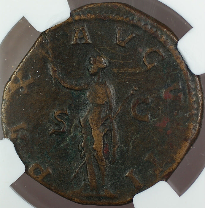 Maximinus I 235-238 AD, Bronze Sestertius, Roman Empire, NGC VF Ancient
