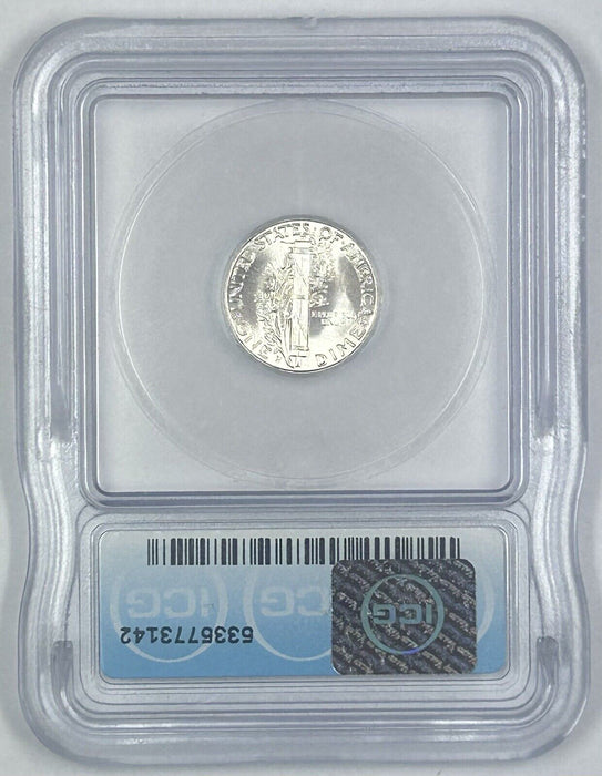 1944-S Mercury Silver Dime 10c Coin ICG MS 64 (Near FB) (54) G