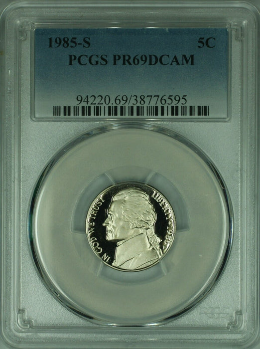 1985-S Jefferson Nickel 5c PCGS PR69DCAM  (44)