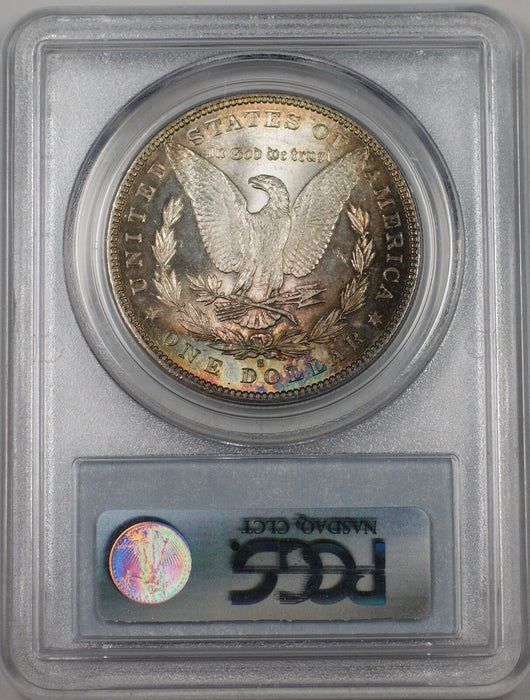 1881-S US Morgan Silver Dollar $1 Coin PCGS MS-63 Toned (BR-13 D)