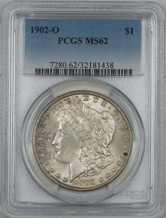 1902-O Morgan Silver Dollar $1 PCGS MS-62 Toned (Better Coin) (4A)