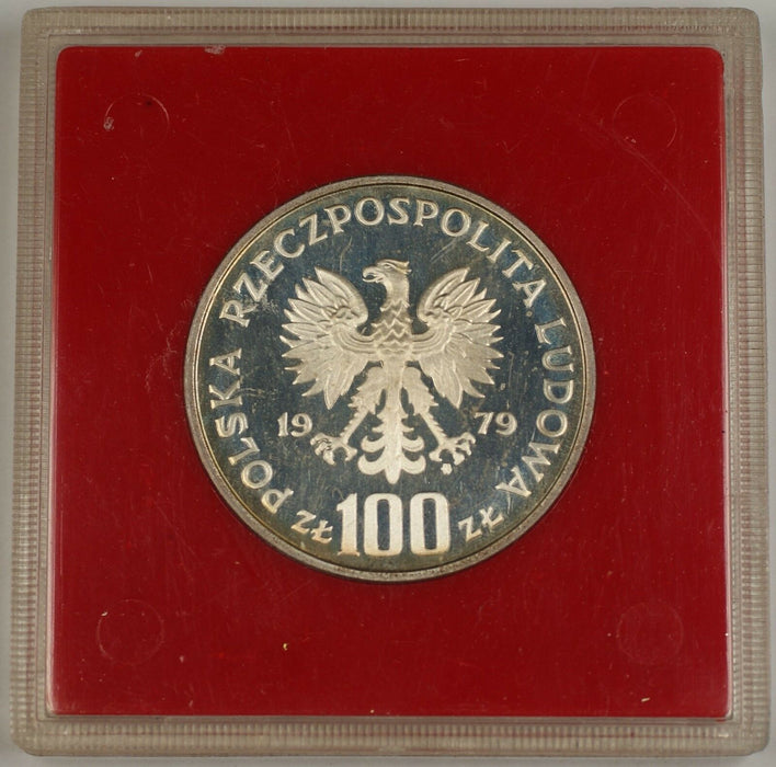 1979 100 Zloty Polish Silver Proof Commemorative Zamenhof Coin