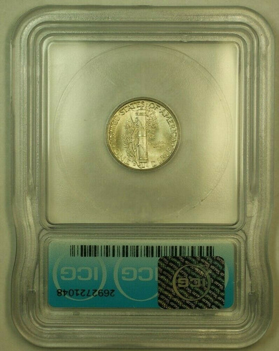 1945-D Silver Mercury Dime 10c Coin ICG MS-65 F (FB IOO)