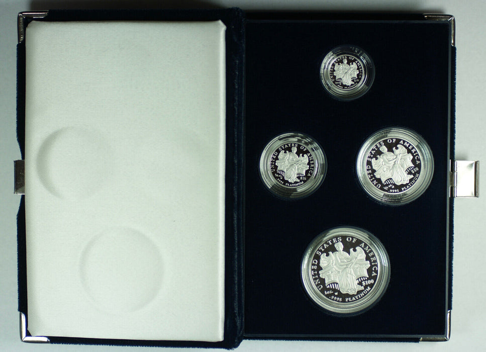 2006 American Eagle Platinum Proof 4 Coin Set in Box w/ COA