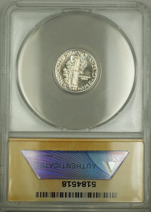 1942 Proof Mercury Silver Dime 10c ANACS PF-67 GEM Coin (B)